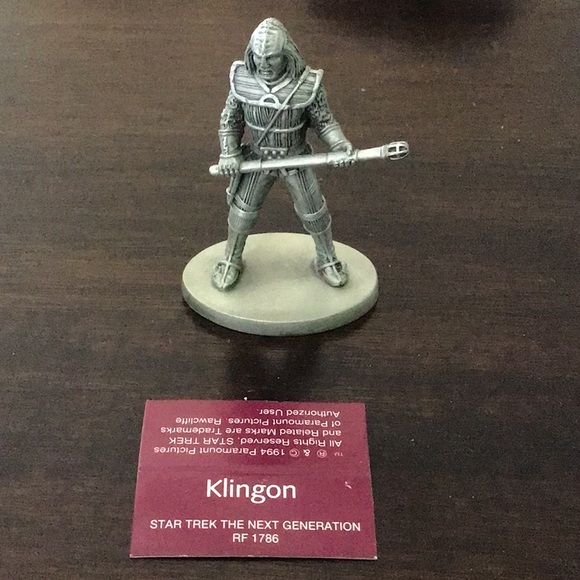 Star Trek: The Next Generation Klingon Pewter Character - Picture 1 of 5